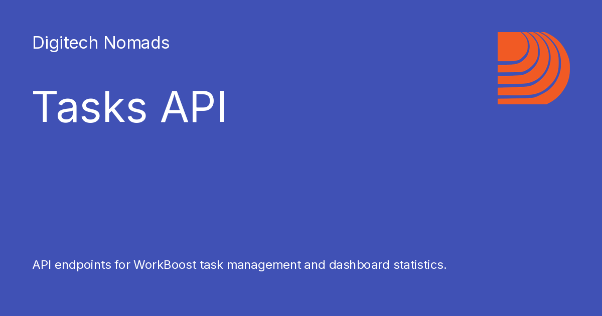 Tasks API - Digitech Nomads