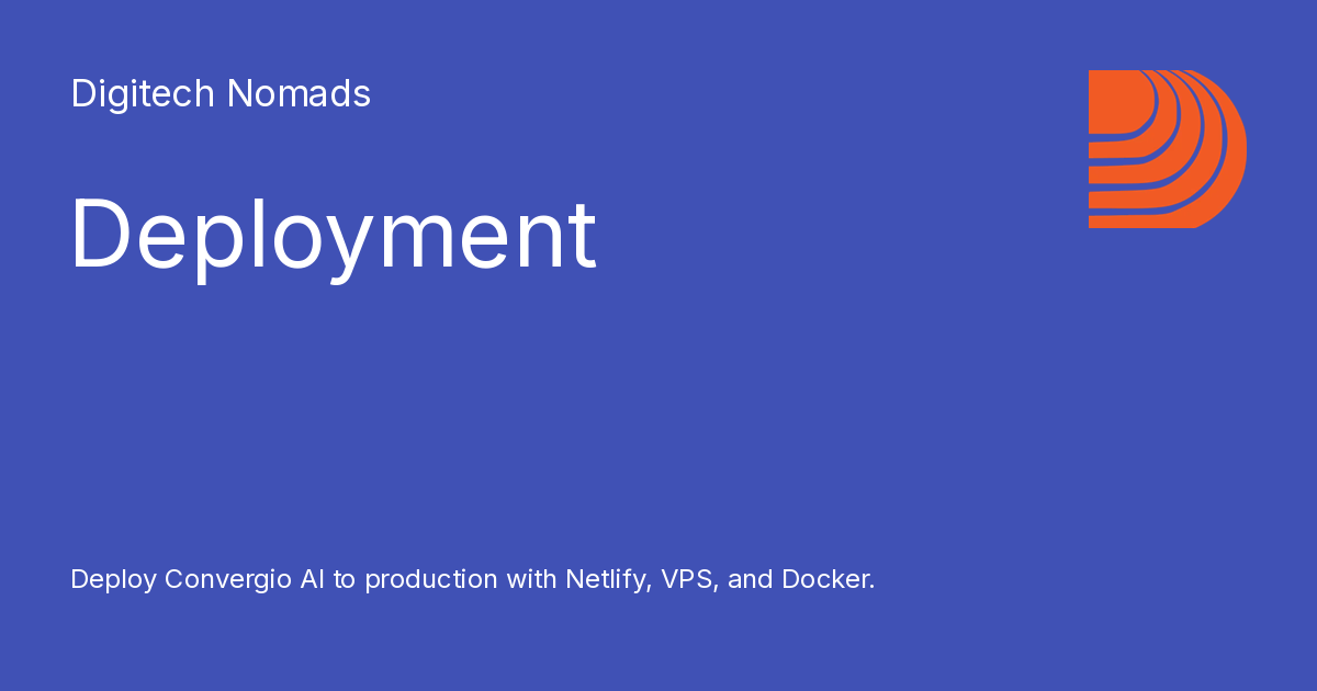 Deployment - Digitech Nomads